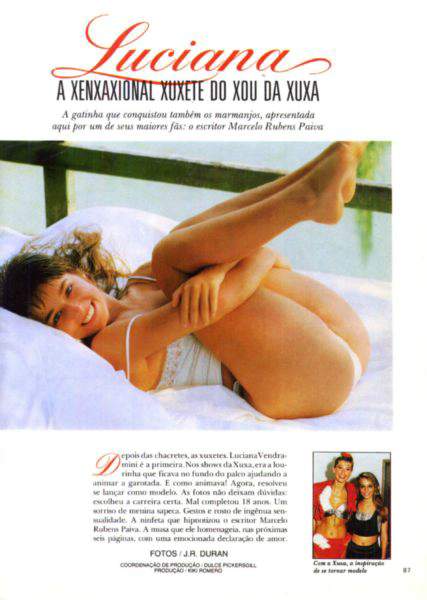 Luciana Vendramini pelada na Playboy