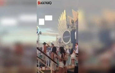 Amigas gostosas do Neymar mostram a buceta e dão o cu em vídeo de sexo no navio