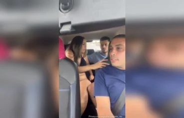 Stheffany Brito pelada transando no Uber